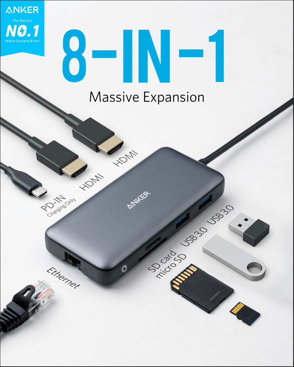 Anker 553 USB-C Hub (8-in-1)