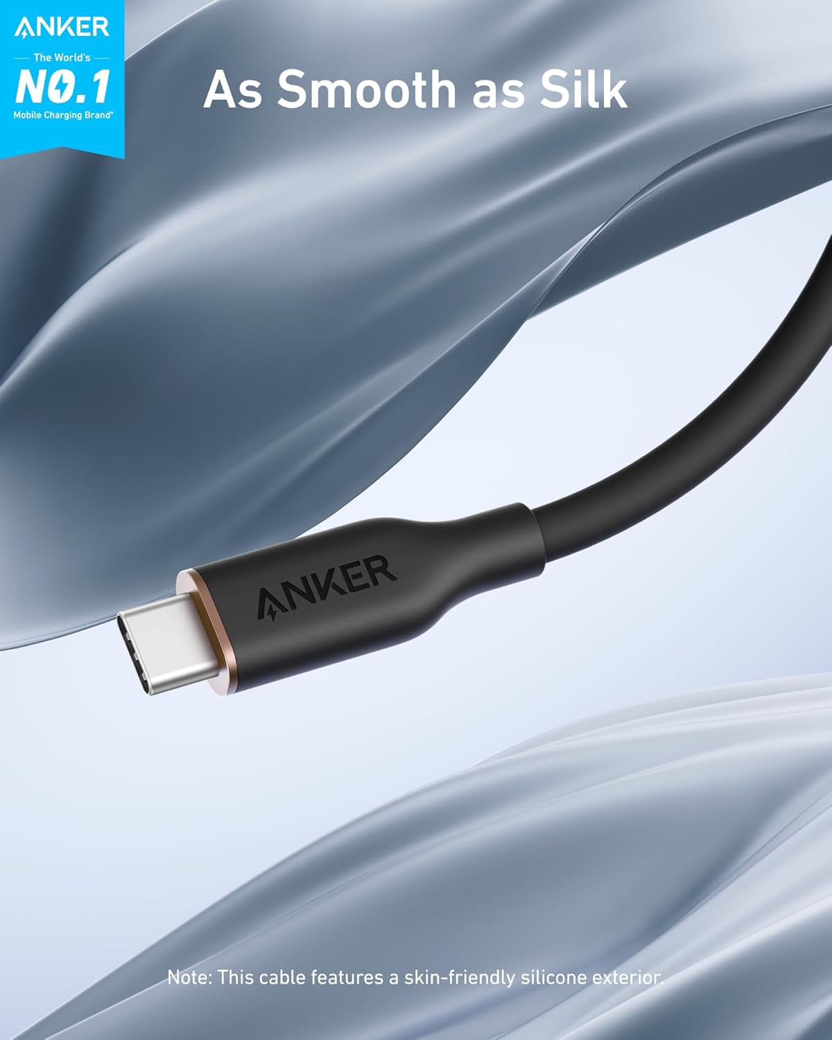 Anker <b>643</b> USB-C to USB-C Cable (Flow, Silicone)
