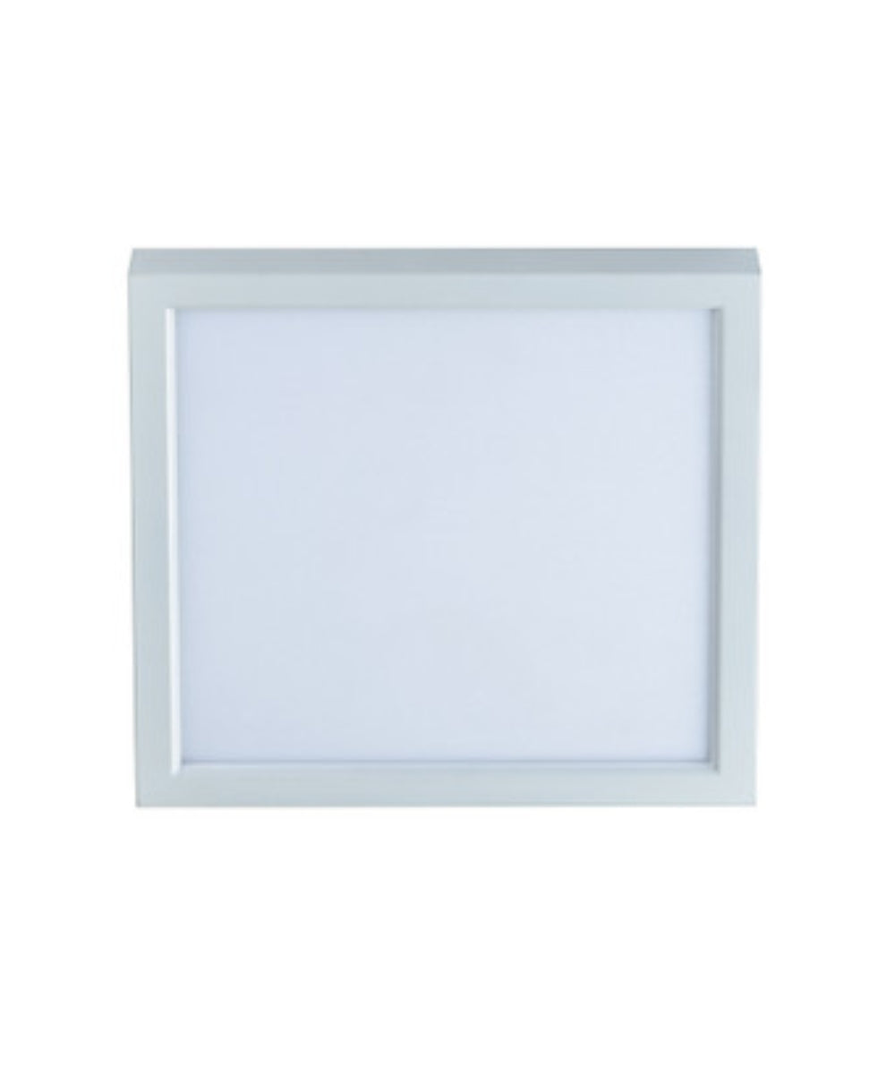 11"W 1-Light Square LED Flush Mount Light Fixture White Acrylic Finish