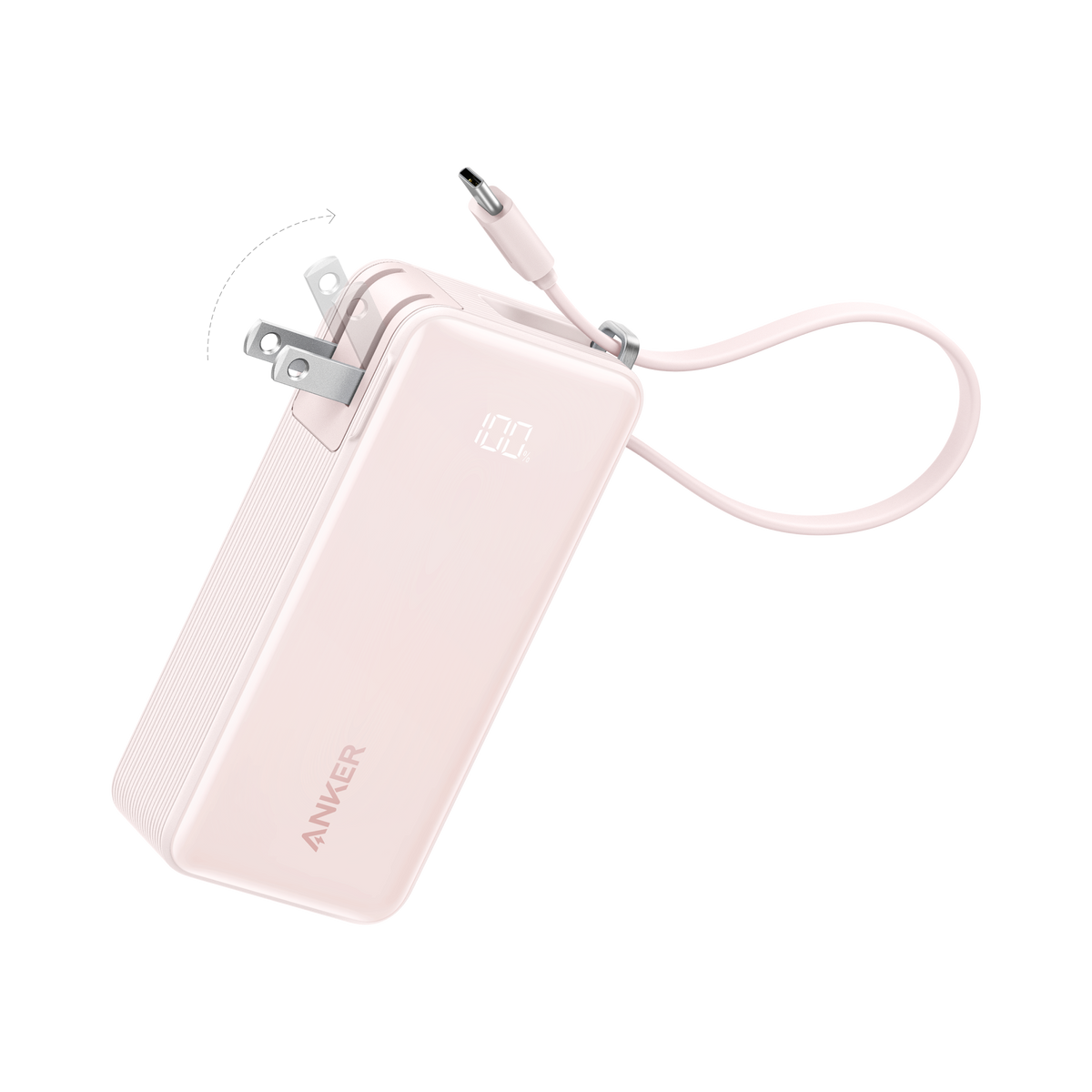 Anker Power Bank (10K, Fusion, Built-In Cable)