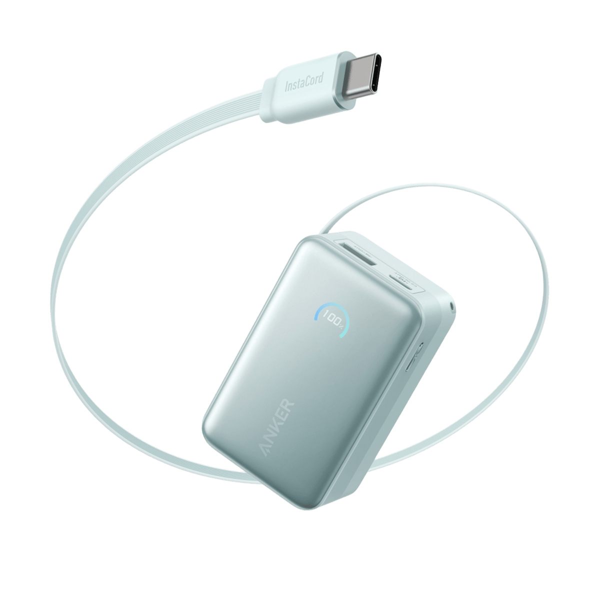Anker Nano Power Bank (10K, 45W, Built-In Retractable USB-C Cable)
