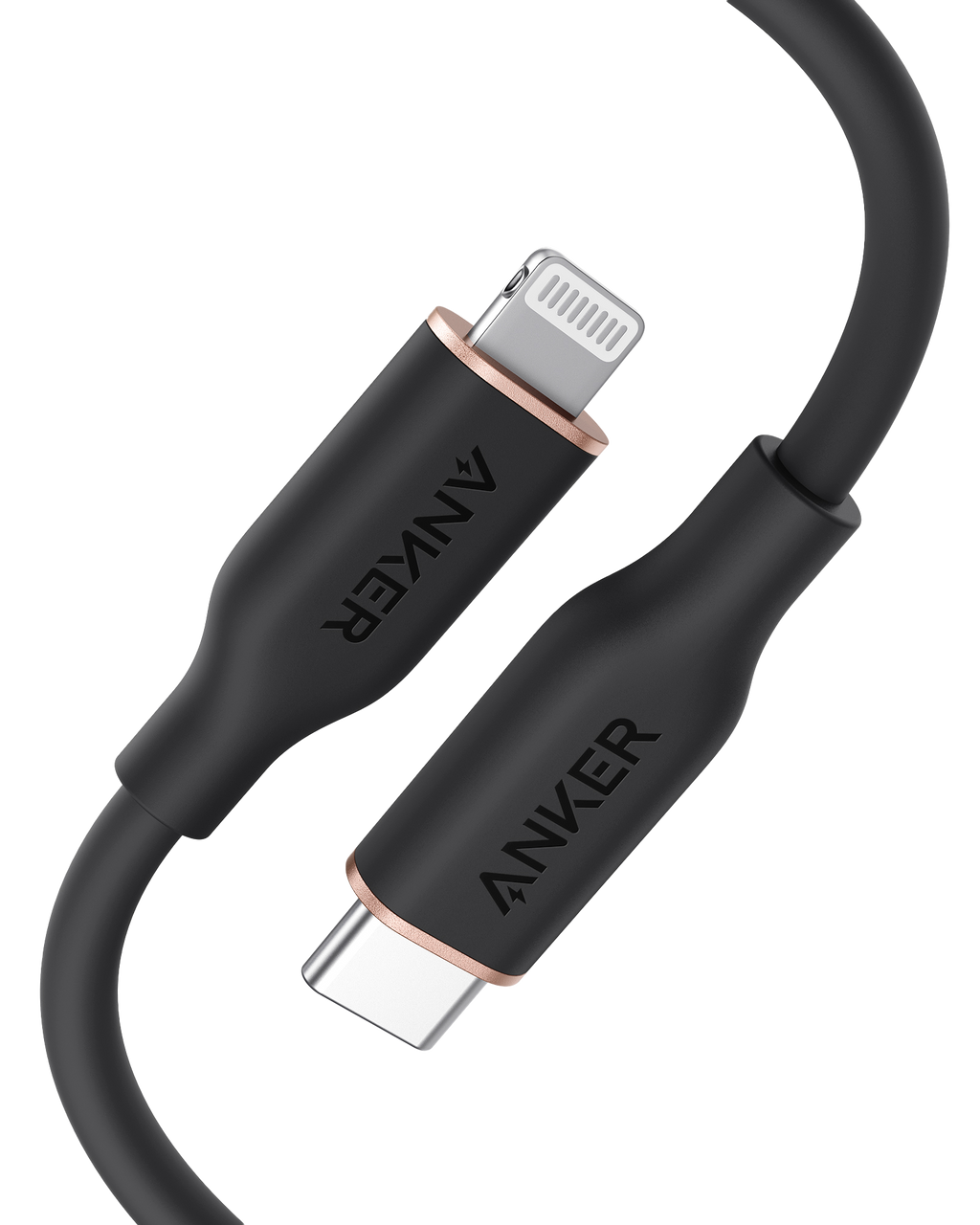 Anker 641 USB-C to Lightning Cable (Flow, 3 ft Silicone)