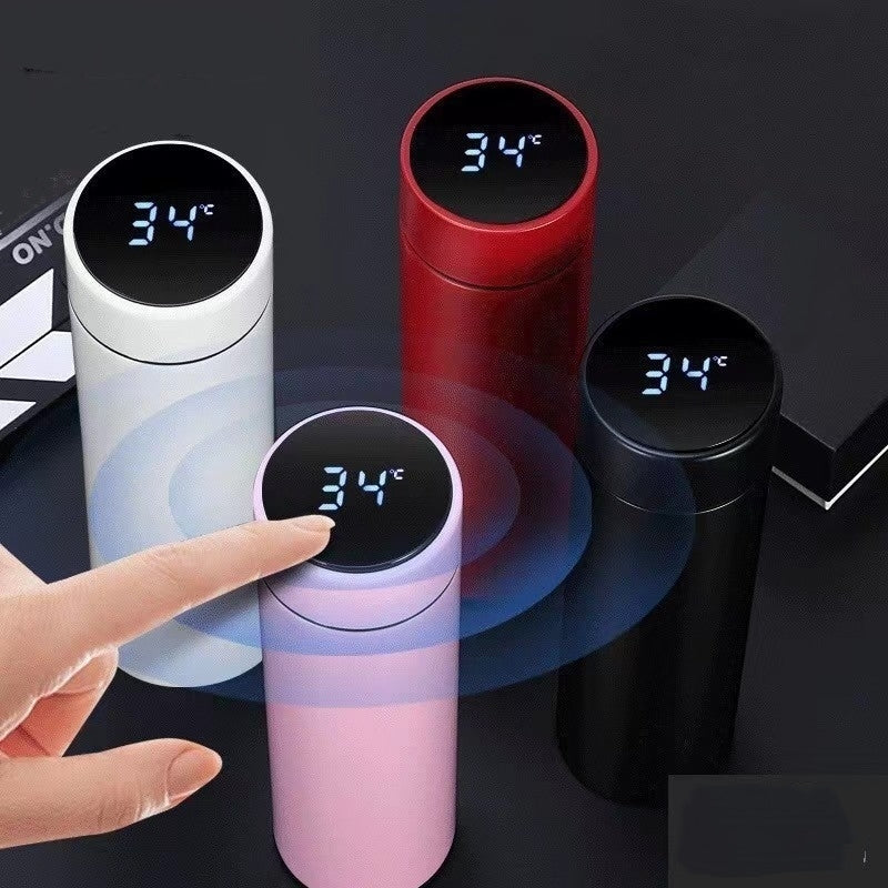500ML Smart Water Bottle Cup Led Stainless Steel