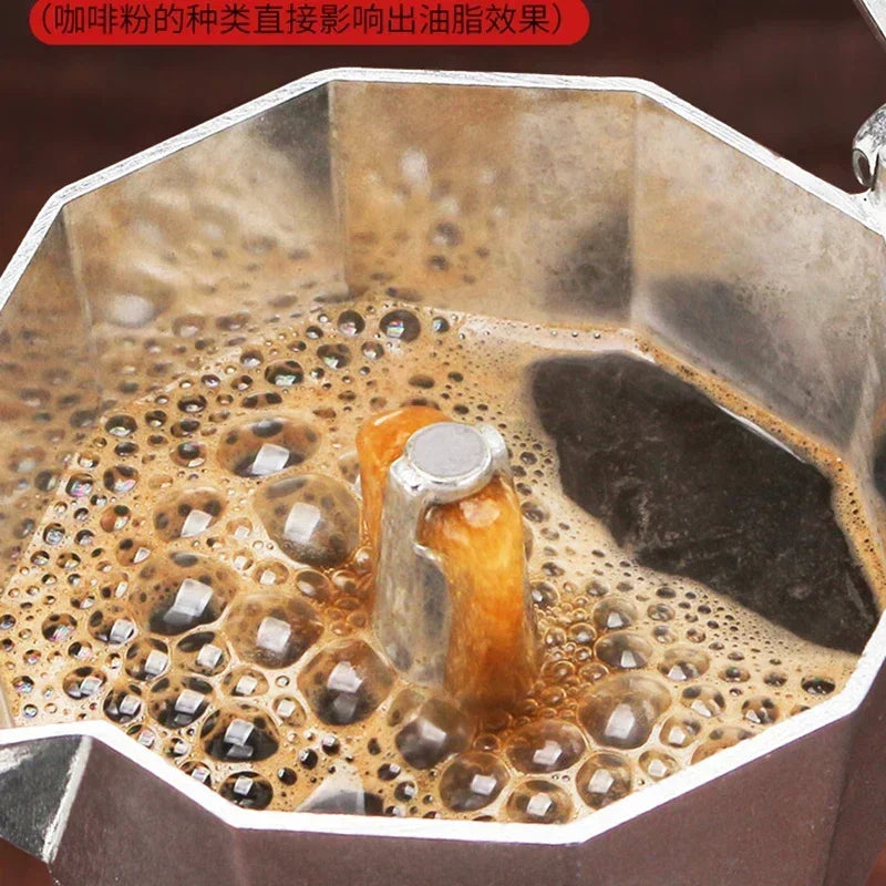 Aluminum Moka Pot Suitable for Electric Stove Top Coffee Maker Espresso Drip Filter Moka Pot Heater Household Use