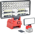 4/5/8 inch Portable LED Lamp Working Light for Milwaukee 18V Battery Cordless Flood Light with dual USB Charging Port