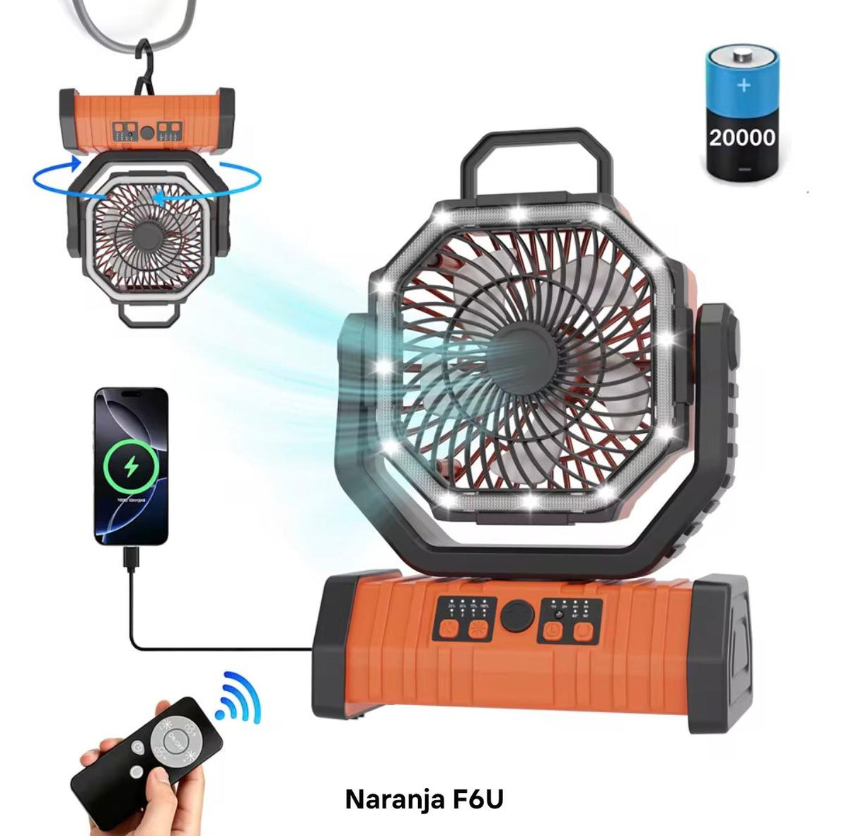 Rechargeable Fan F6