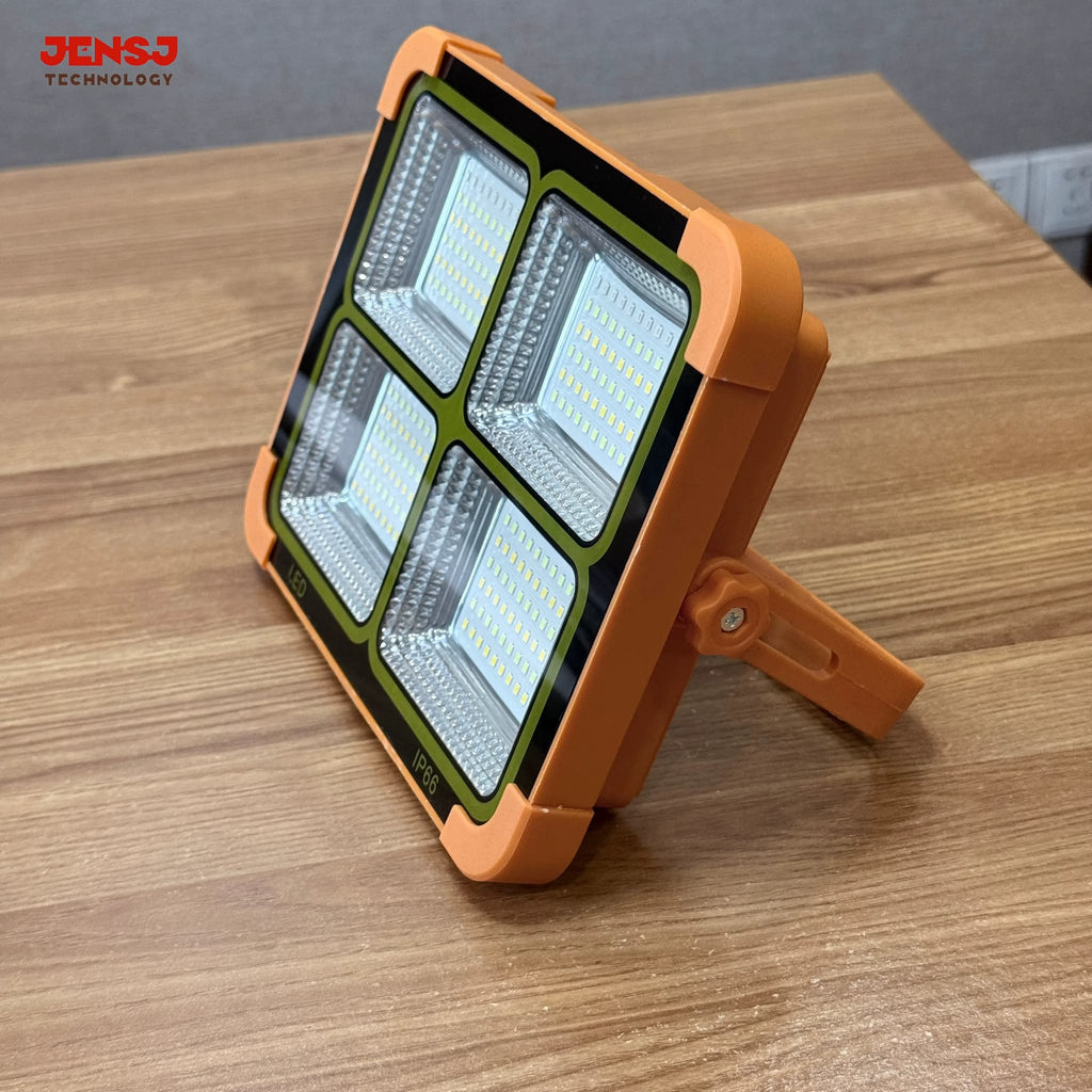 The JENSJ-905 is a durable Portable Outdoor LED Work Light Whit Solar Panel   / Floodlight (Model: JENSJ-905)