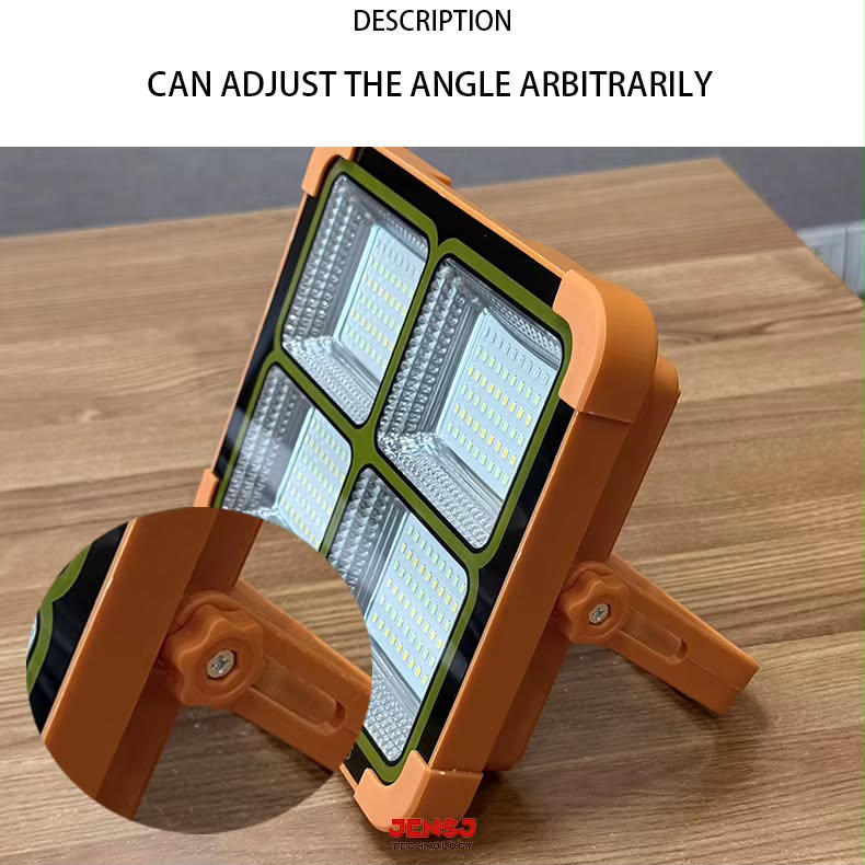 The JENSJ-905 is a durable Portable Outdoor LED Work Light Whit Solar Panel   / Floodlight (Model: JENSJ-905)