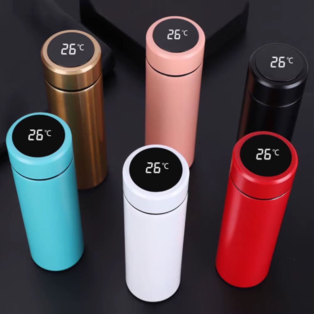 500ML Smart Water Bottle Cup Led Stainless Steel