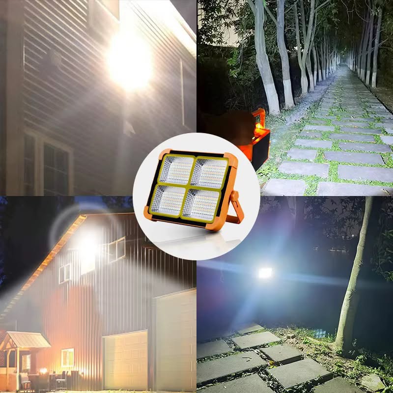 The JENSJ-905 is a durable Portable Outdoor LED Work Light Whit Solar Panel   / Floodlight (Model: JENSJ-905)
