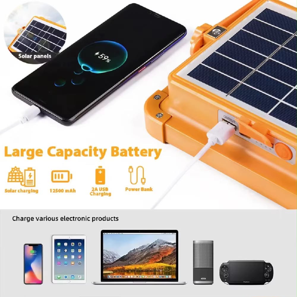 The JENSJ-905 is a durable Portable Outdoor LED Work Light Whit Solar Panel   / Floodlight (Model: JENSJ-905)