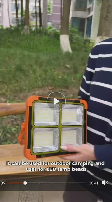 The JENSJ-905 is a durable Portable Outdoor LED Work Light Whit Solar Panel   / Floodlight (Model: JENSJ-905)